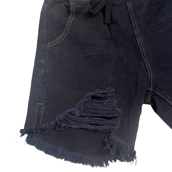 One Teaspoon Shabby Black Drawstring Shorts NWT - Picture 4 of 10